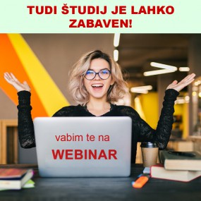 Tudi študij je lahko zabaven! (WEBINAR)